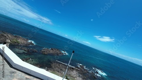Wallpaper Mural Barra Lighthouse In Salvador Bahia Brazil. Iconic Structure Of The Historic Lighthouse In A Coastal City. Town Clouds Sky Backgrounds Urban. Backgrounds Downtown Panoramic City. Salvador Bahia. Torontodigital.ca