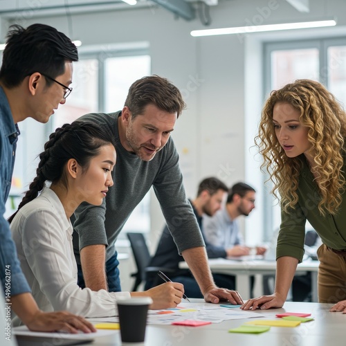 Photo Diverse Business Team Collaboration Meeting