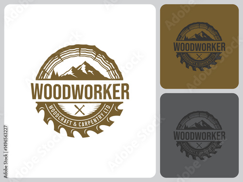lumberjack logo vector design