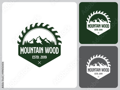 lumberjack logo vector design