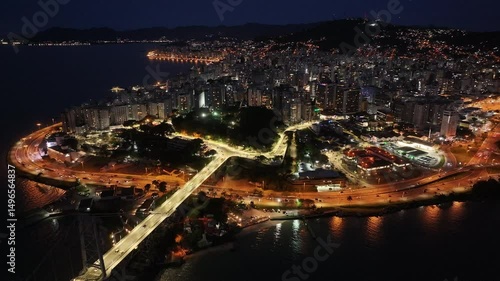 Wallpaper Mural Florianopolis Skyline In Florianopolis Santa Catarina Brazil. Capturing The Hustle And Bustle Of A Vibrant City From Above. Building Metropole Skyline Birds View Stunning. Torontodigital.ca