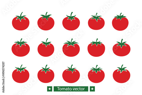 Tomato vector bundle  illustration, Tomato silhouette vector bundle 