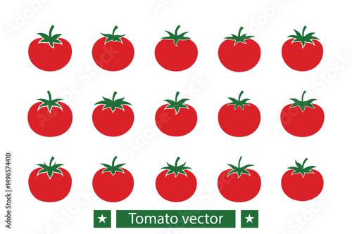 Tomato vector bundle  illustration, Tomato silhouette vector bundle 