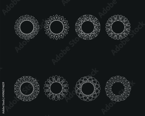 Mandala design. Mandala for henna, mehendi, business card, template, tattoo, Decorative ethnic ornamental elements, card. Spiritual golden mandala	