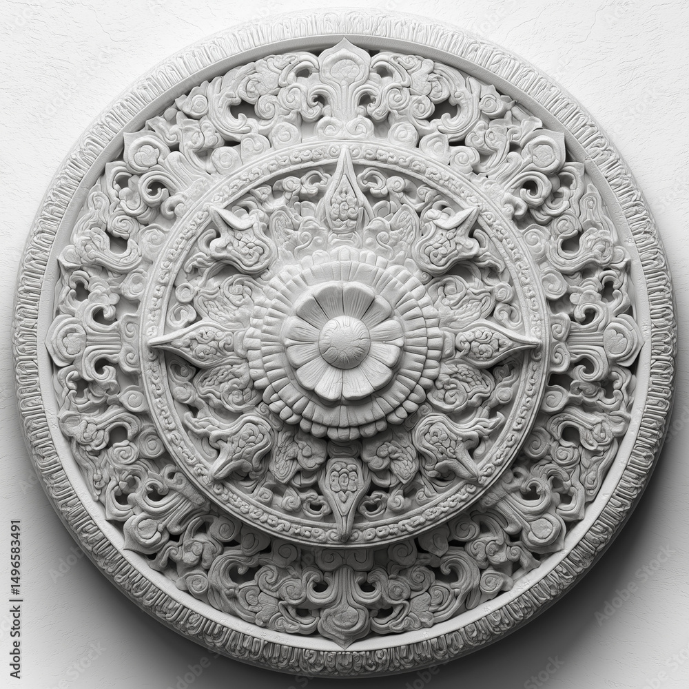 Fototapeta premium traditional chinese circle pattern design of cultural element