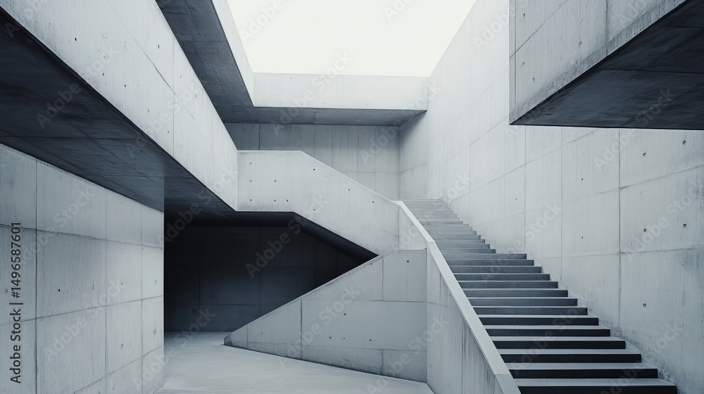 Abstract concrete interior design Abstract concrete interior design