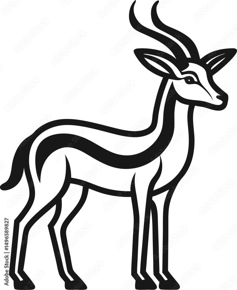 Fototapeta premium deer vector illustration
