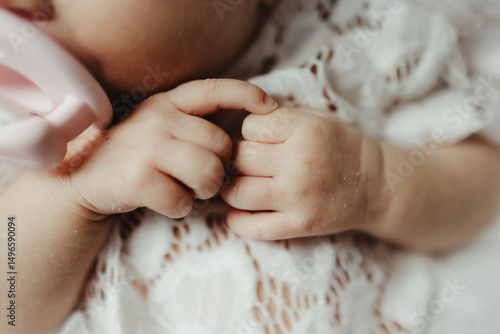 newborn baby girl hands
