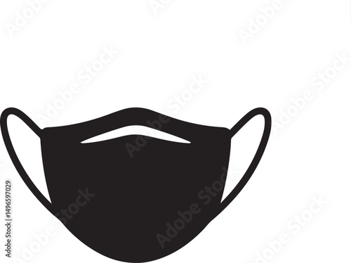 Face mask icon symbol corona virus protection