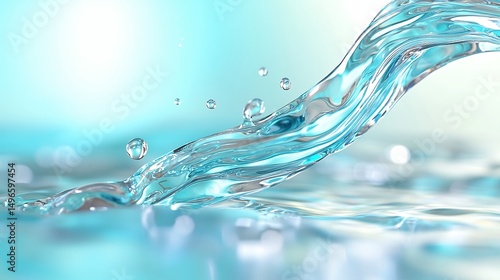 Water Flowing Abstract