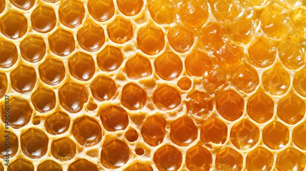 Honeycomb Texture: Golden Sweetness Honeycomb Texture: Golden Sweetness