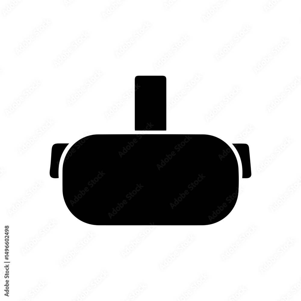 Virtual reality glyph icon Virtual reality glyph icon