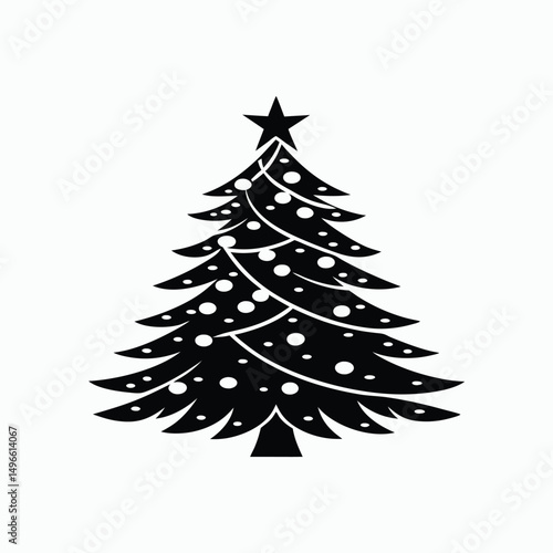 Christmas tree vector illustration