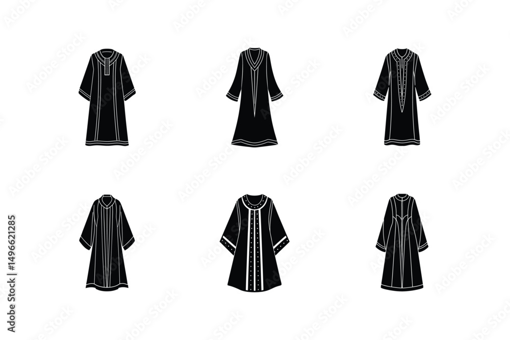 kaftan sketch silhouette vector illustration kaftan sketch silhouette vector illustration