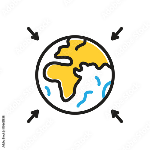 Multi color icon for entire