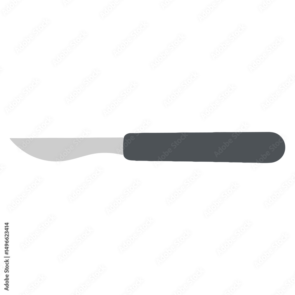 Fototapeta premium Scalpel medical equipment, Healthcare tools illustration, hospital design sublimation 