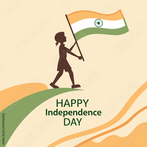 A poster for independence day shows people celebrating independence day
