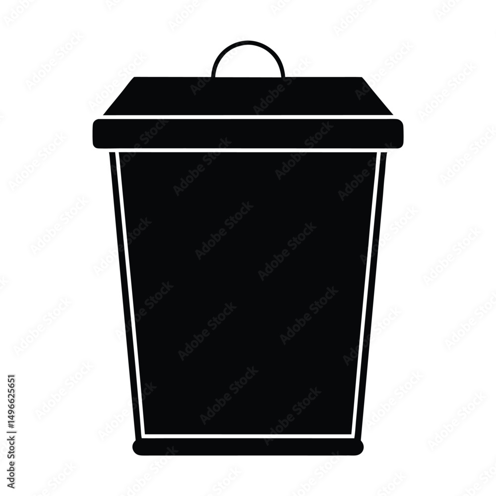 Silhouette of a Compost bin Silhouette of a Compost bin