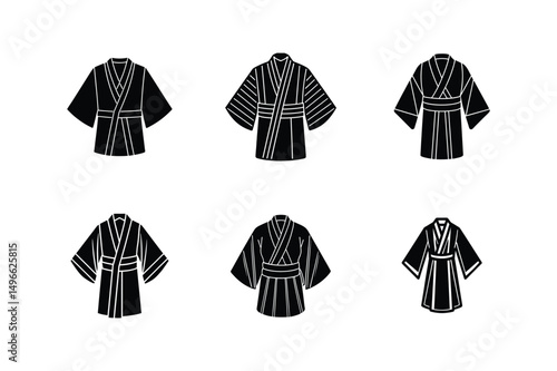 kimono sketch icon silhouette vector illustration