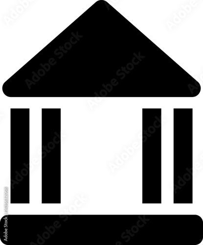 Rounded Filled Pavilion Icon
