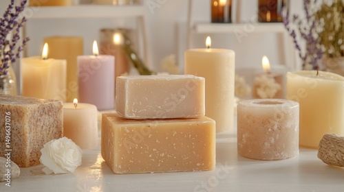 Spa Day Serenity: Handcrafted Soaps and Candles