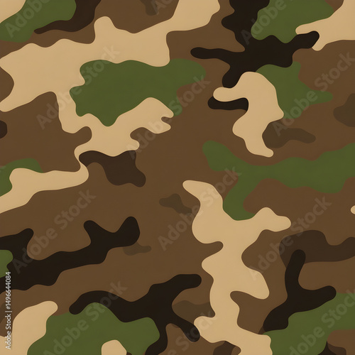 green and brown camouflage pattern