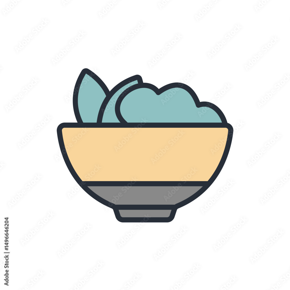 salad icon collection .design style with background salad icon collection .design style with background