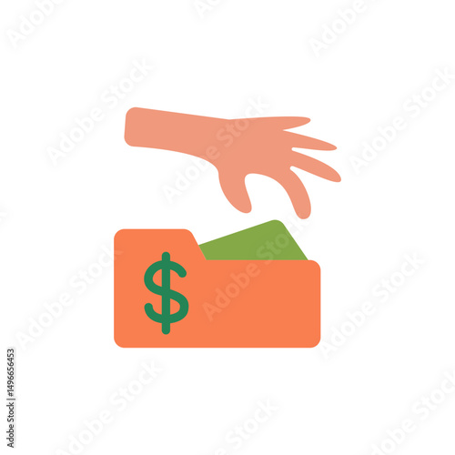 Conceptual artwork depicting illegal data theft from a virtual archive
