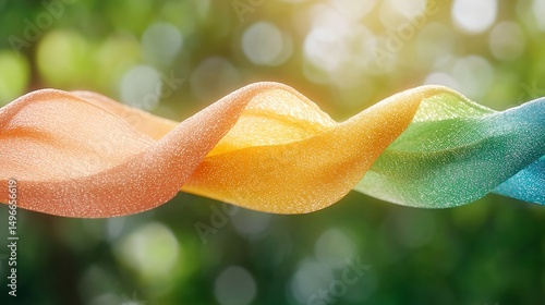 Colorful Ribbons in Nature