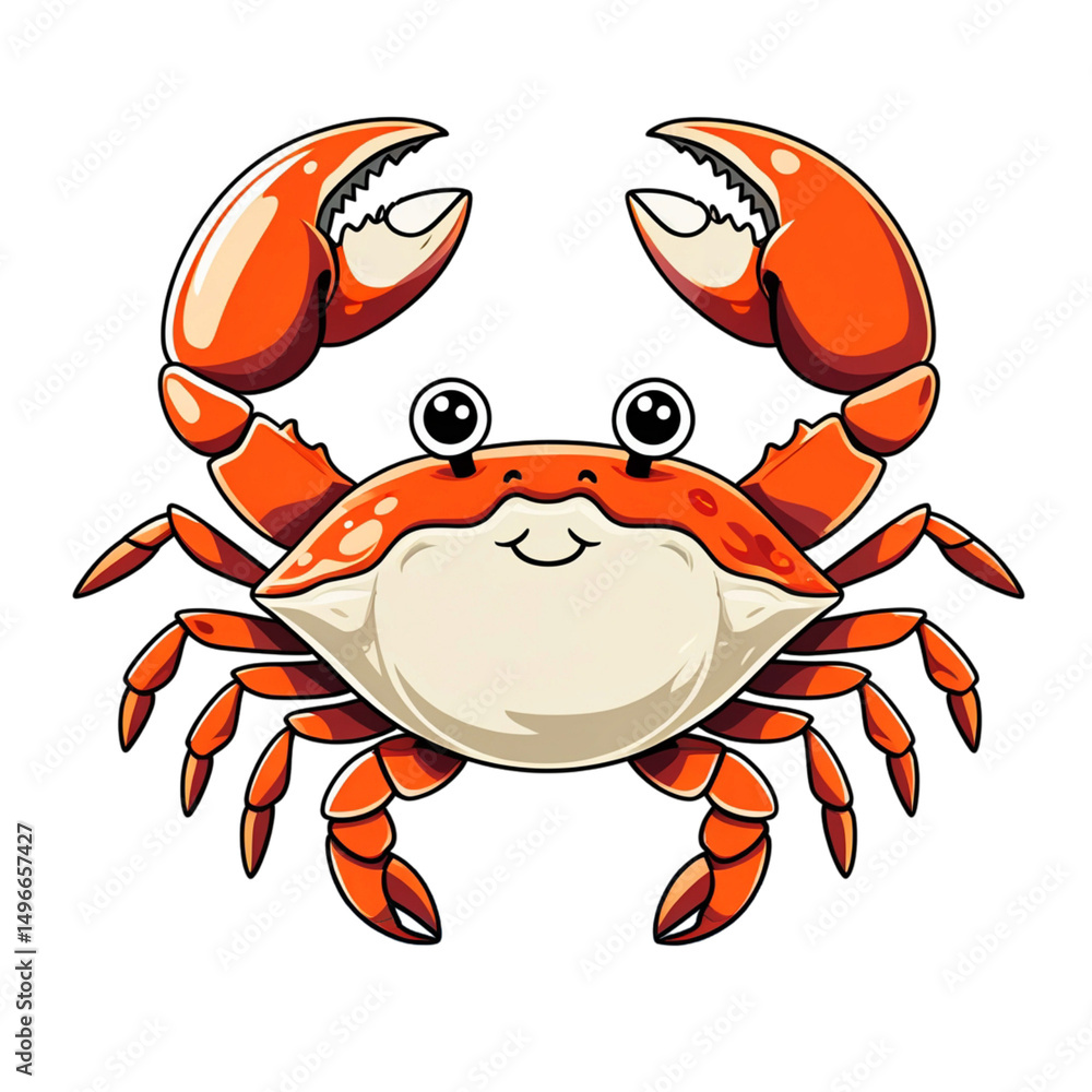 Fototapeta premium crab cartoon Illustration