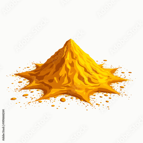 vibrant yellow sand dune with sunlight effect