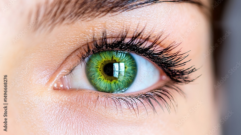 Obraz premium Green Eye Close Up