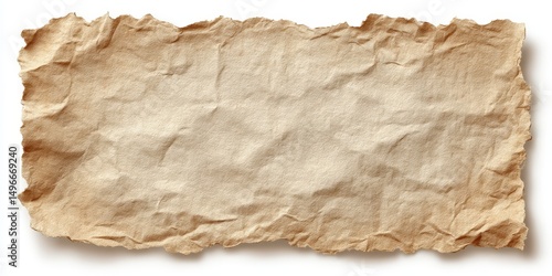 Old wrinkled torn vintage paper texture background