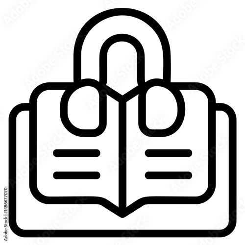 Audiobook Line Icon