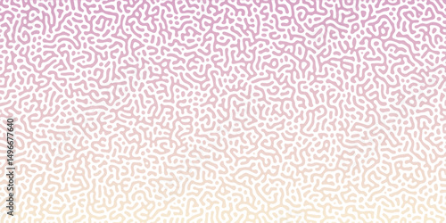 Abstract Reaction-diffusion Turing pattern natural texture pink gradient color scheme. Linear design with biological algorithm psychedelic background. Reaction-diffusion or truing patter	