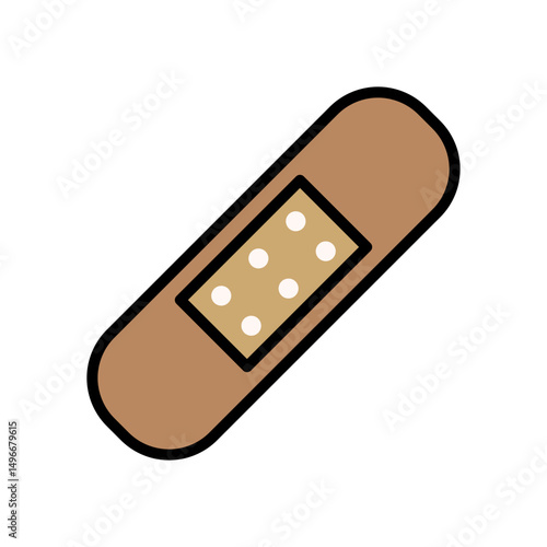 wound plaster Hospital and medical care icon