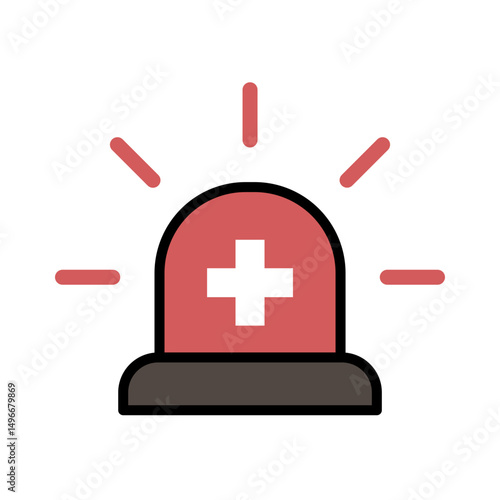 Siren, Ambulance, Hospital and medical care icon