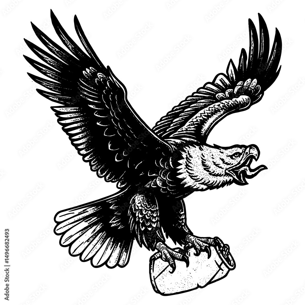 Fototapeta premium eagle in flight