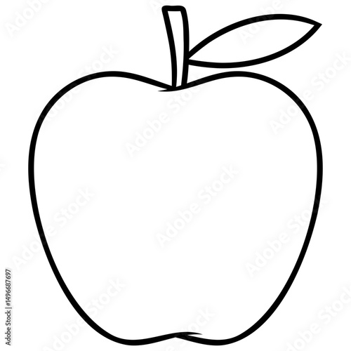 apple fruit vector icon illustration