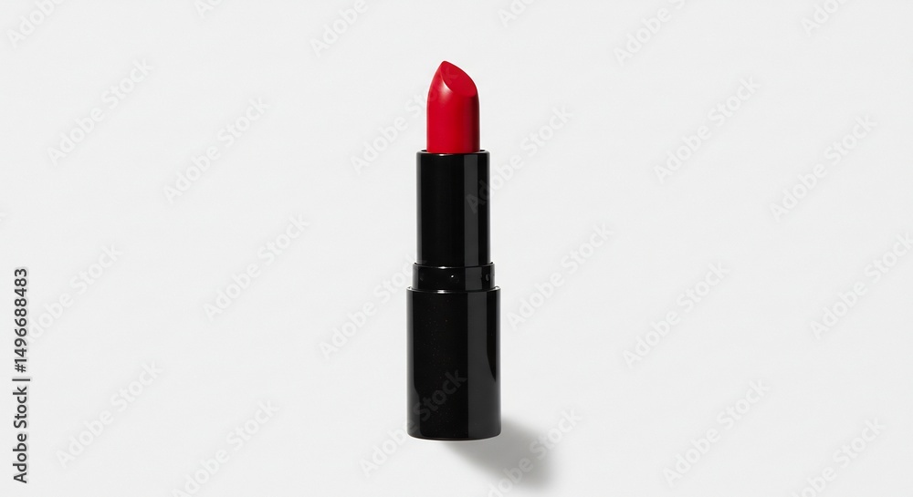 Obraz premium 鮮やか赤リップ 上品な光沢 高級感漂う質感. AI Generated