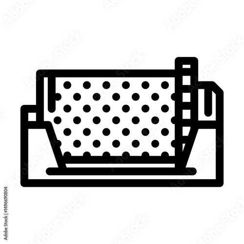 grinding mill cement production line icon vector illustration