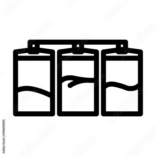 bulk storage cement production line icon vector illustration