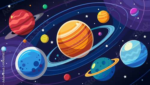 Cosmic Wonders. A Vibrant Journey Through the Solar System