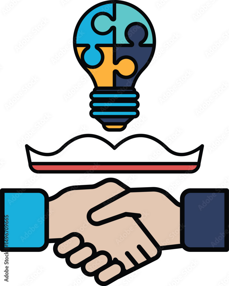 Fototapeta premium A hand shaking a light bulb