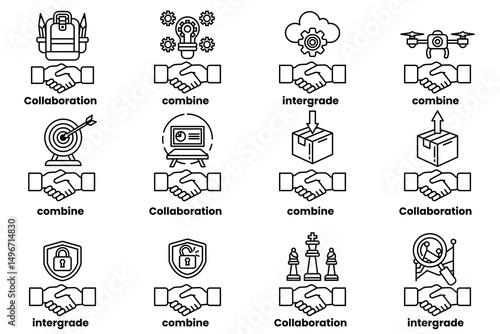 The image is a set of handshakes with different meanings