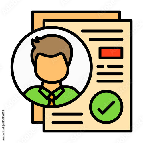 Acceptance Filled Style Icon