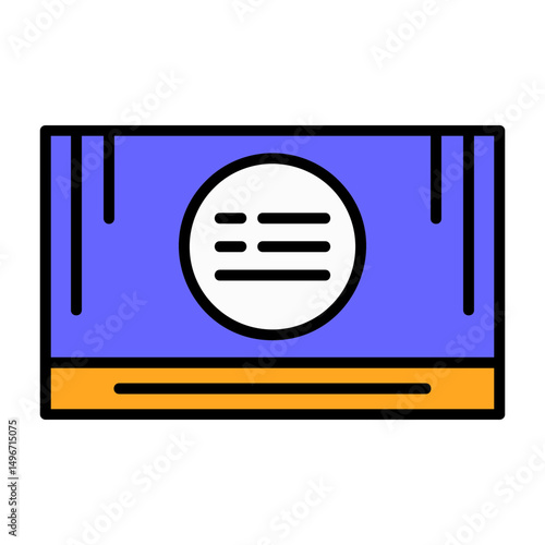 Business Card Filled Style Icon