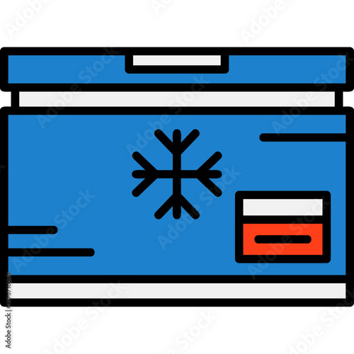 Freezer Vector Filled Style Icon