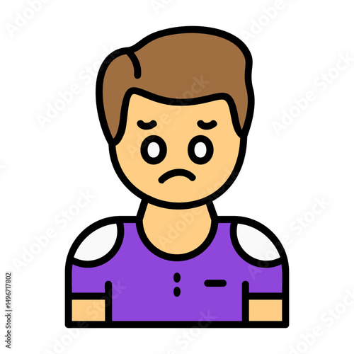 Regret Filled Style Emotion Icon