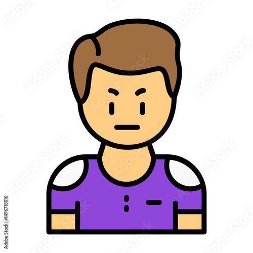 Defensiveness Filled Style Emotion Icon